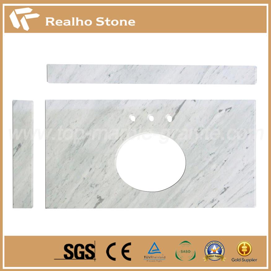 Carrara Baie de top cu splash Tiles.jpg Carrara Bathroom Tops with splash Tiles.jpg