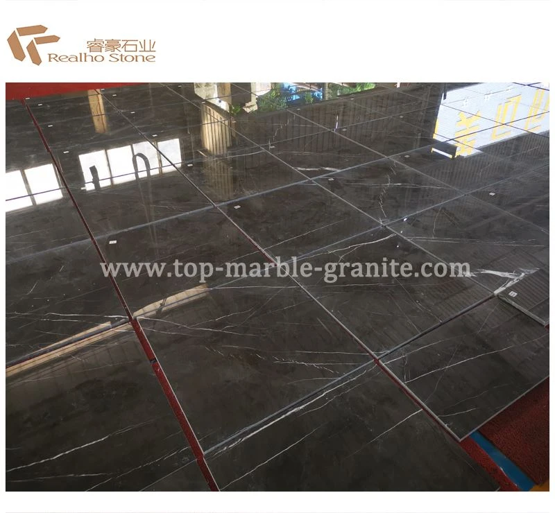 Pietra Grey Marble Floor Tiles